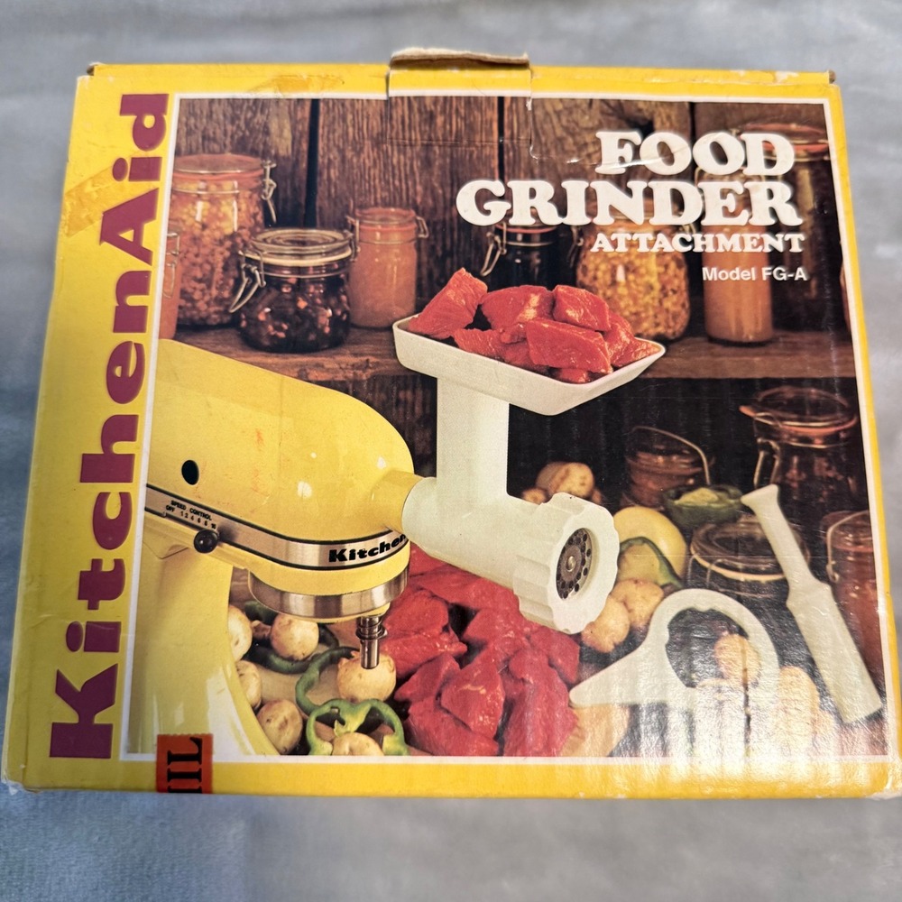Vintage KitchenAid Hobart FG-A Food Grinder Attachment‎ Boxed Parts/Repair